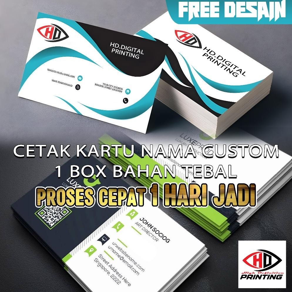 

Iqr-914 Kartu Nama Isi 100 Free Box/ Kartu Nama Custom/ Bussiness Card/ Kartu Nama 1 Dan 2 Sisi Free Desain Terbaru