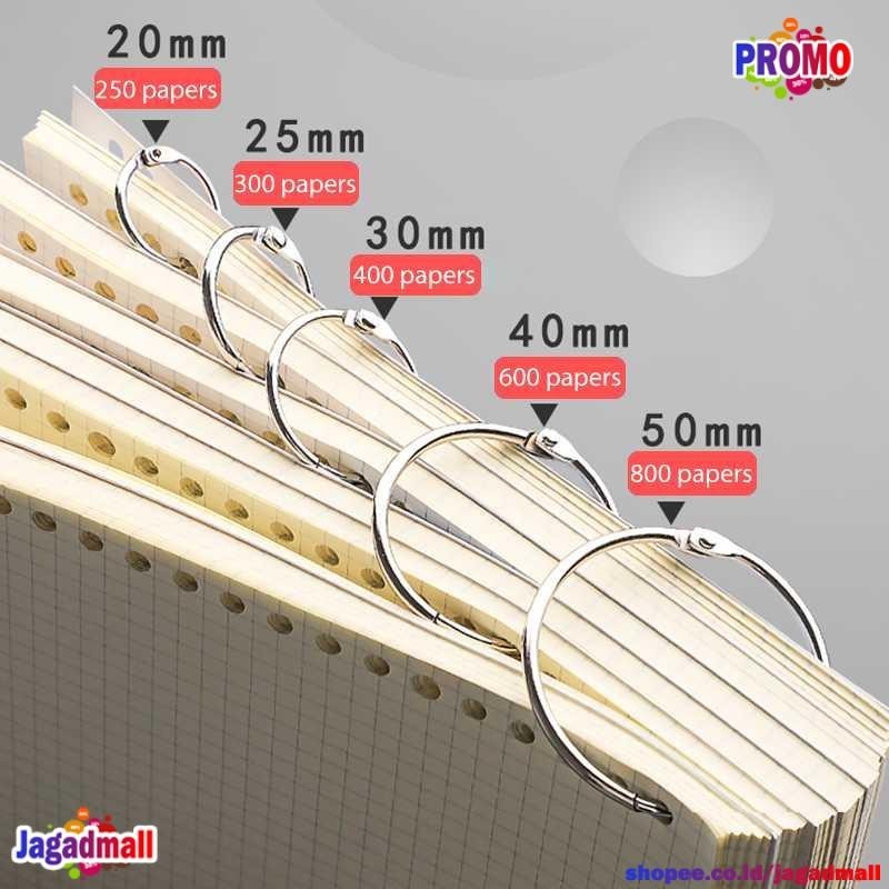 

Ring Buka Tutup Buku Binder Menu Gantungan Kunci 50 PCS