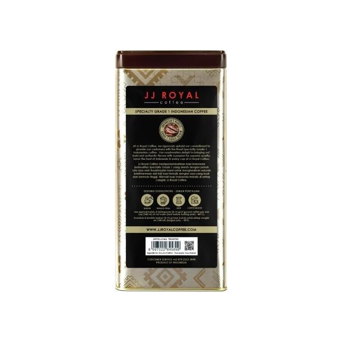 

Coffee/Kopi Jj Royal Toraja Arabica Ground Tin 200G