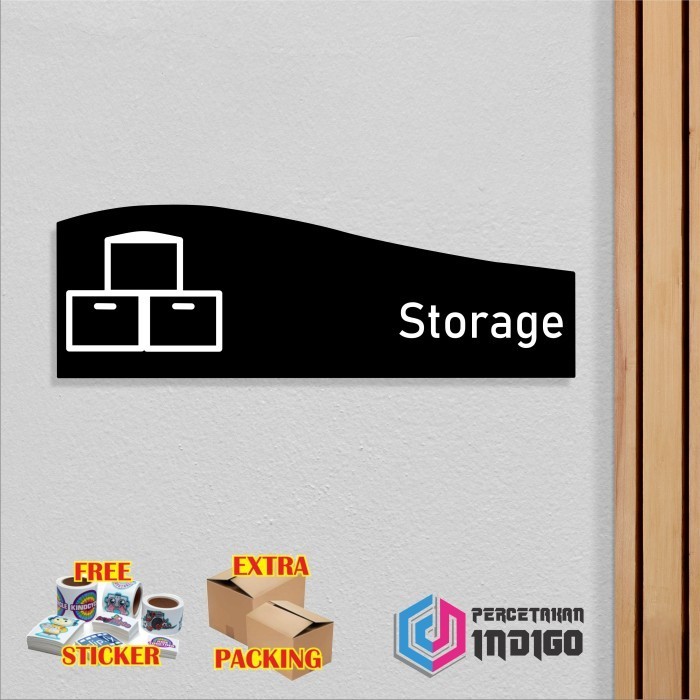 

Terlaris Papan tanda sign board akrilik 30cmx10cm Storage Keren