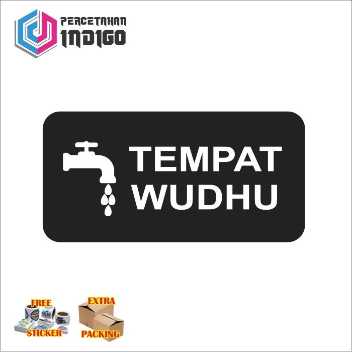 

Murah sign papan akrilik acrylic tempat wudhu Elegan