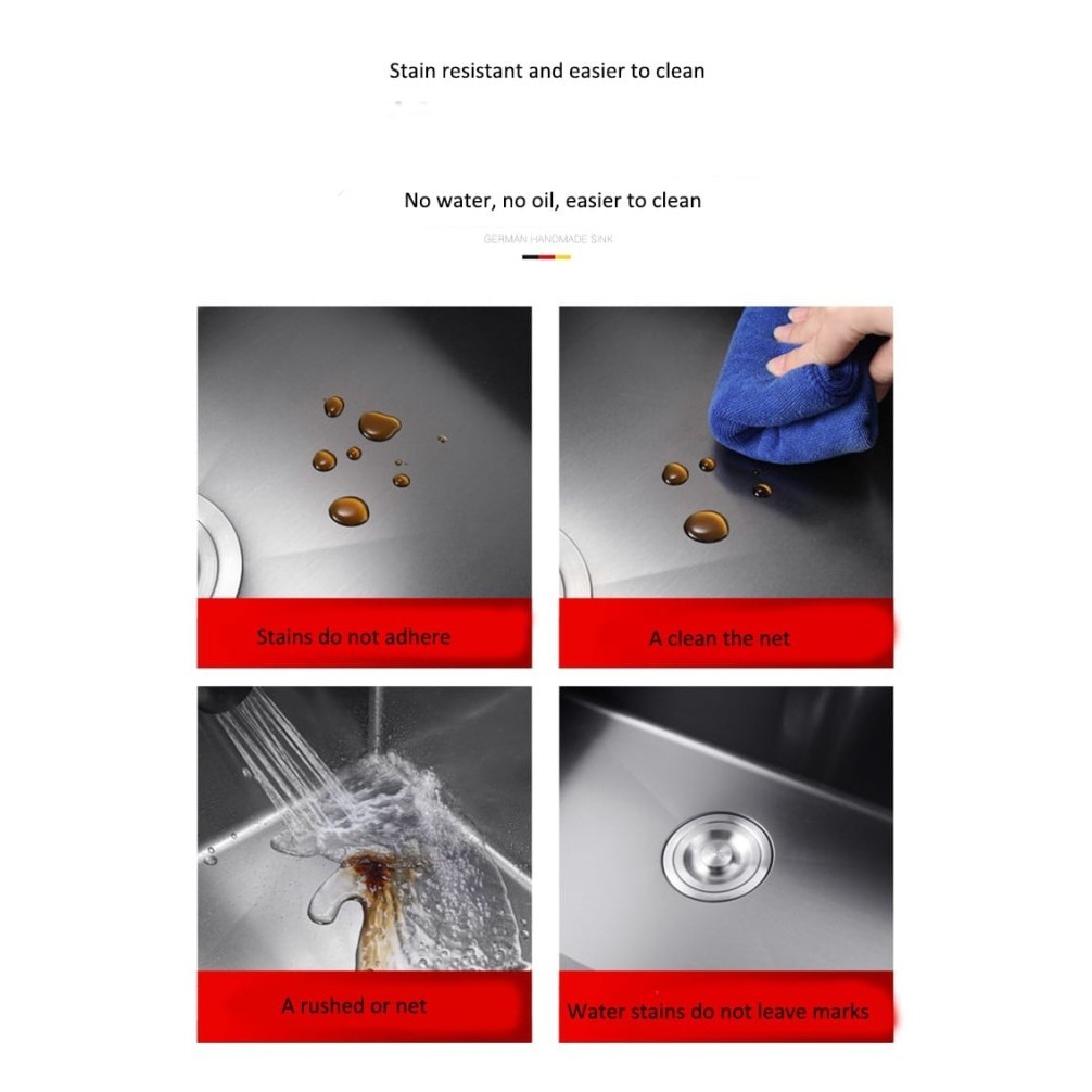 Ede Kitchen Sink 8050 Black Original - Bak Cuci Piring Hitam