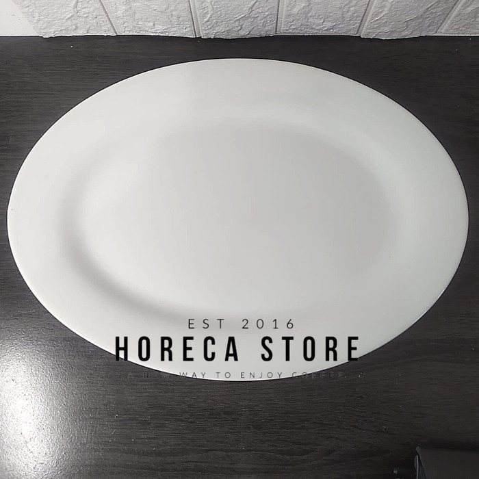 Ede Piring Oval Keramik Midas 16" (40 Cm)