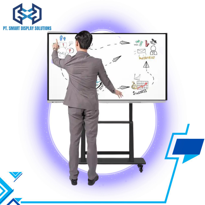 

Interactive Whiteboard 75 Inchi Kantor Sekolah Meeting Room Dual Os