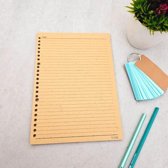 

Ready Kertas Binder B5 Coklat/Loose Leaf B5 Brownpaper/Isi Binder B5