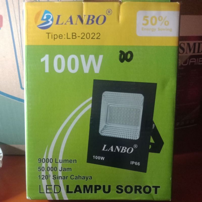 LAMPU SOROT LED LANBO IP66 100 WATT