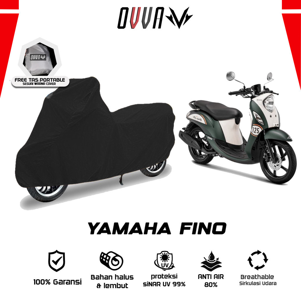 Cover Motor Yamaha Fino / Sarung Motor Yamaha Fino / Tutup Yamaha Fino 2016 2017 2018 2019 2020 2021