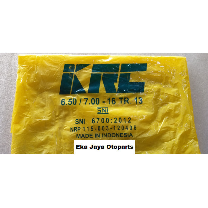 Ban Dalam Mobil KRC Ring 16 / R16 (pentil pendek) Mobil Pribadi