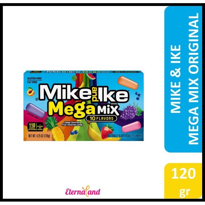 

Mike And Ike Mega Mix Candy - Permen Rasa Buah Impor Usa