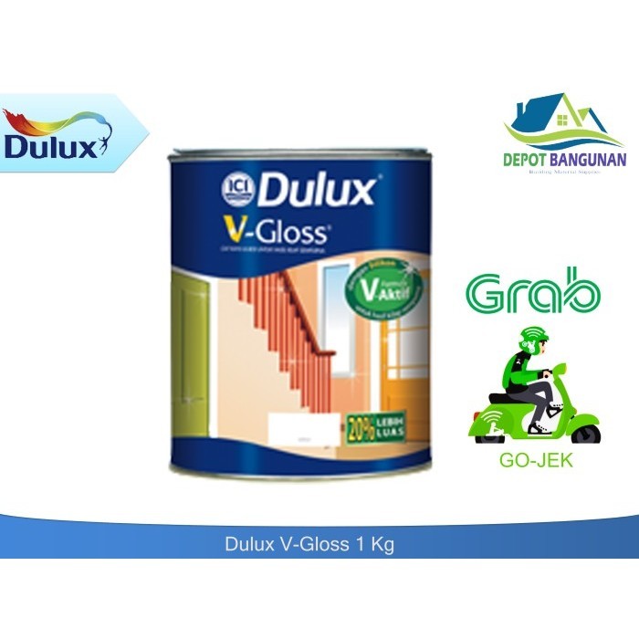 Cat Dulux V Gloss Cat Minyak Kayu Dan Besi 1 Kg
