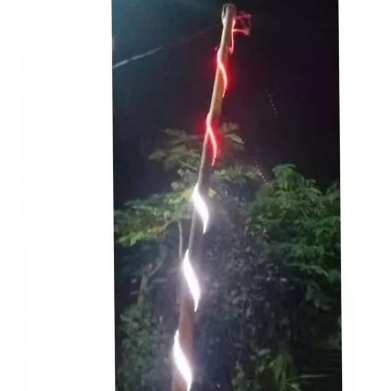 COD Lampu LED Strip Merah Putih 4 Meter Waterproof Lampu Hias Agustusan Selang Pohon Tiang Gapura fg