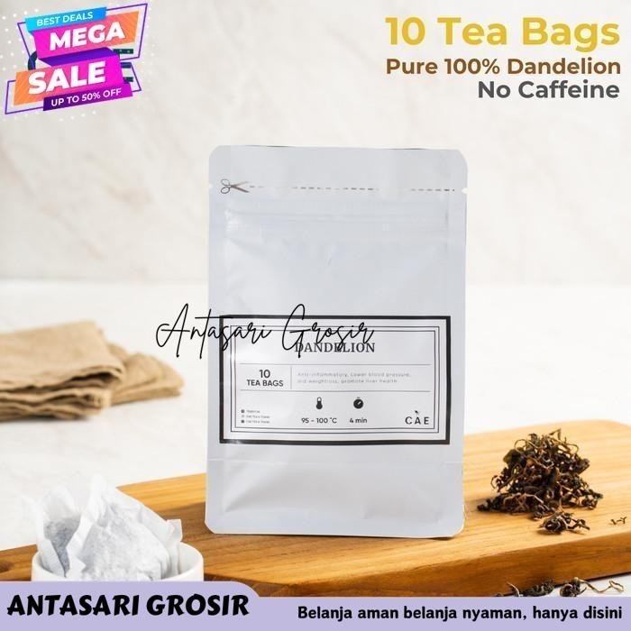 

DANDELION 10 TEA BAGS TEH DANDELION HERBAL DRIED KERING ALAMI ORGANIK TERMURAH!!