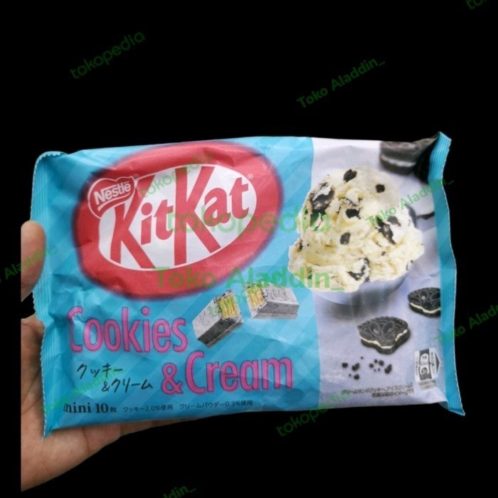 

NEW KitKat Mini Limited Jepang Coklat Cookies and Cream Biscuit Import