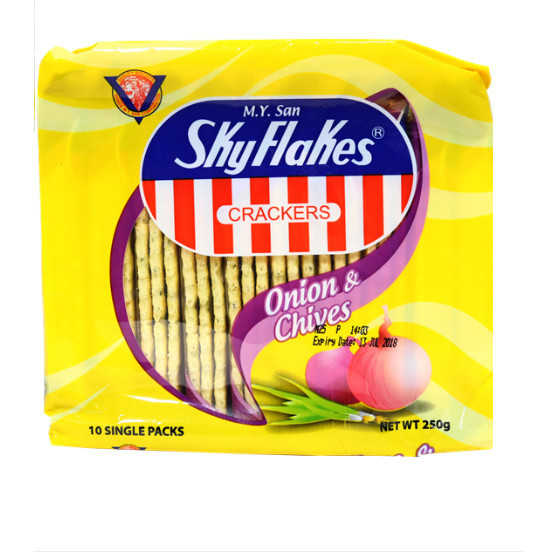 

TERBAIK SKYFLAKES CRACKER ONION n CHIVES crackers impor sehat 25G 10 PCS