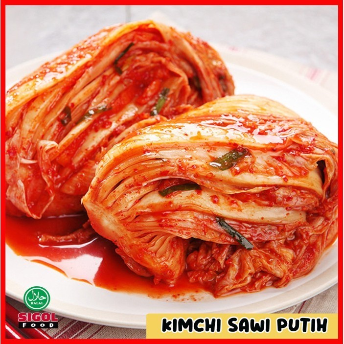 

BERGARANSI Kimchi Sawi Putih-1 kg-Fresh Kimchi-Jajanan Korea Halal