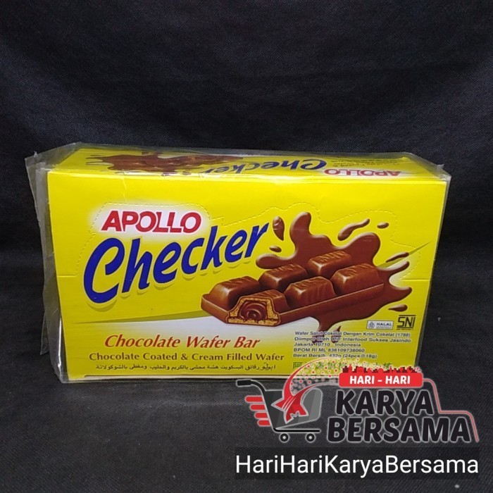 

BERMUTU APOLLO CHECKER BISKUIT CHOCOLATE WAFER BAR 432GR