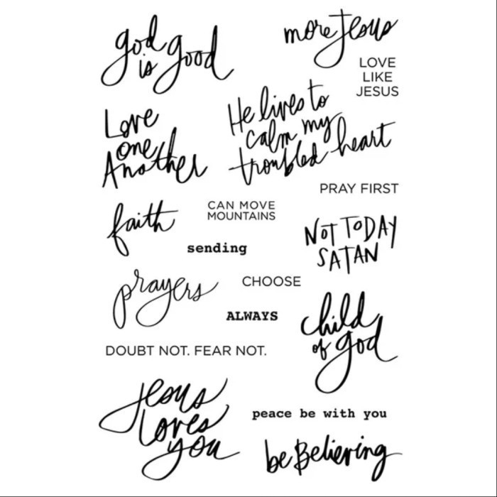 

Ready Stamp Stempel Faith / God Is Good Utk Journal, Diary, Scrapbook