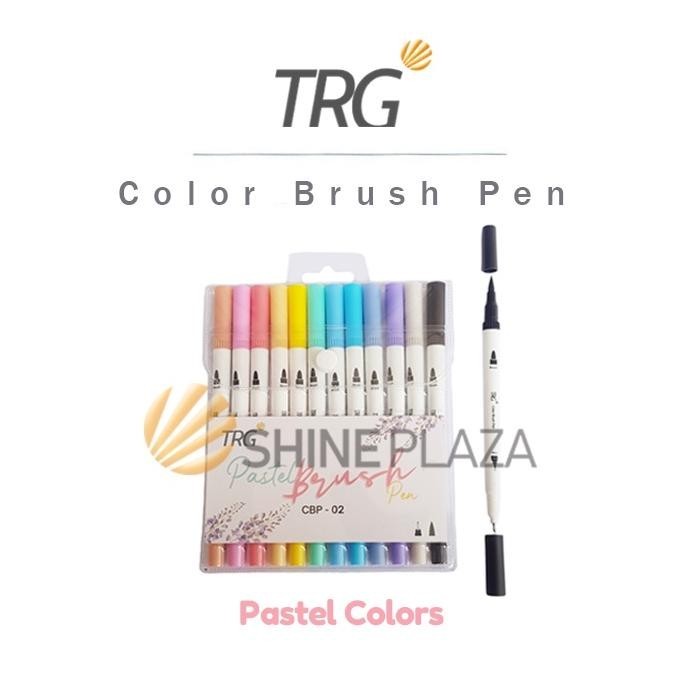 

ed-7 Color Brush Pen Pastel 12 Warna - Pena Kuas Warna TRG CBP-02 Termurah