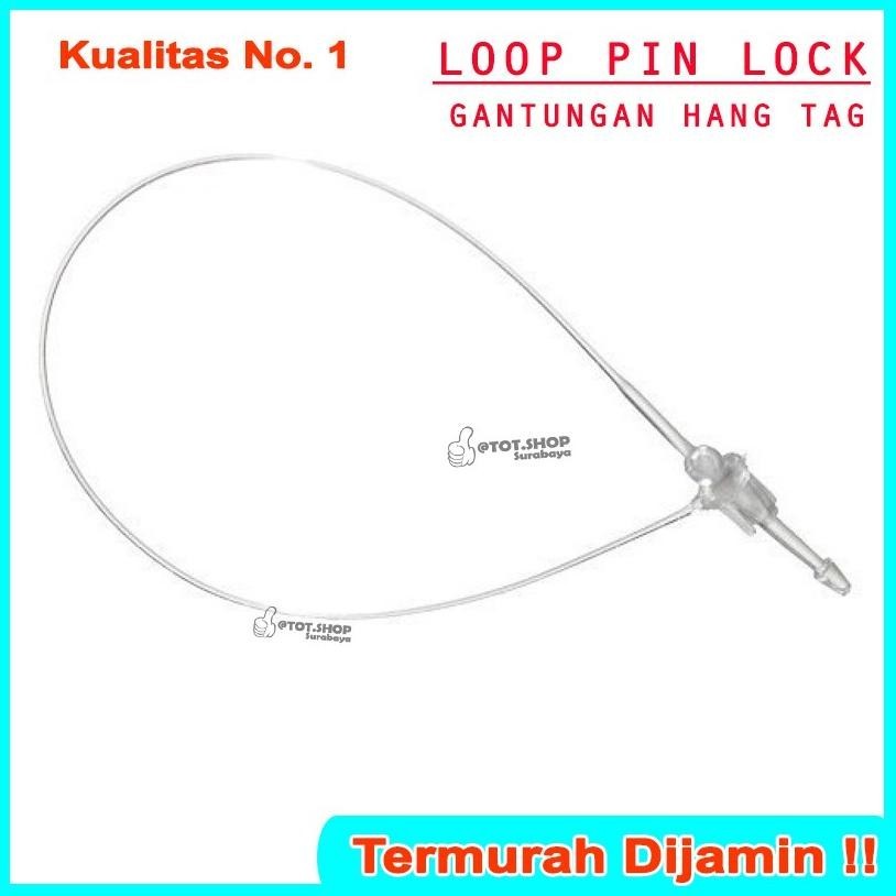

rt-342 1 Dos isi 5000pcs LOOP PIN / HANG TAG PLASTIK LOCK STRING PIN (uk 3, 4, 5 Inch) Tali Hangtag Baj Viral