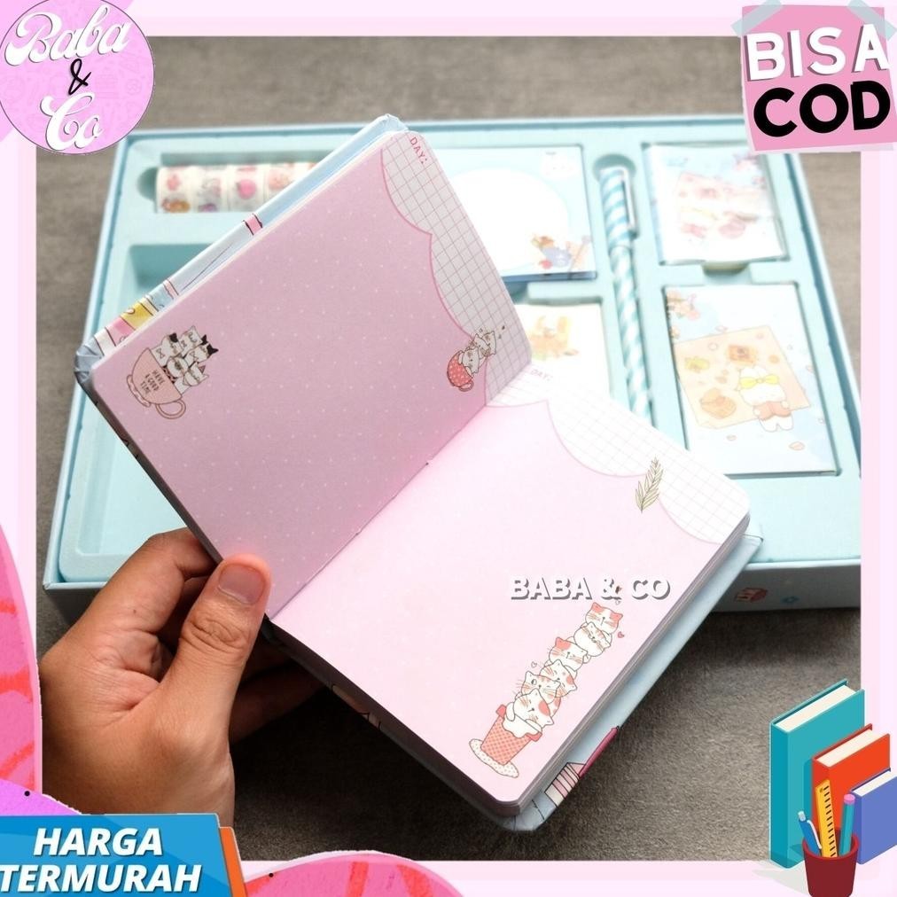 

FUZ-611 PAKET JURNAL 7 IN 1 KELINCI CUTE RABBIT UNIK IMUT PAKET AGENDA BUKU DIARY JURNAL 7 IN 1 GIFT BOX HAMPERS COD HADIAH ALAT TULIS Berkualitas