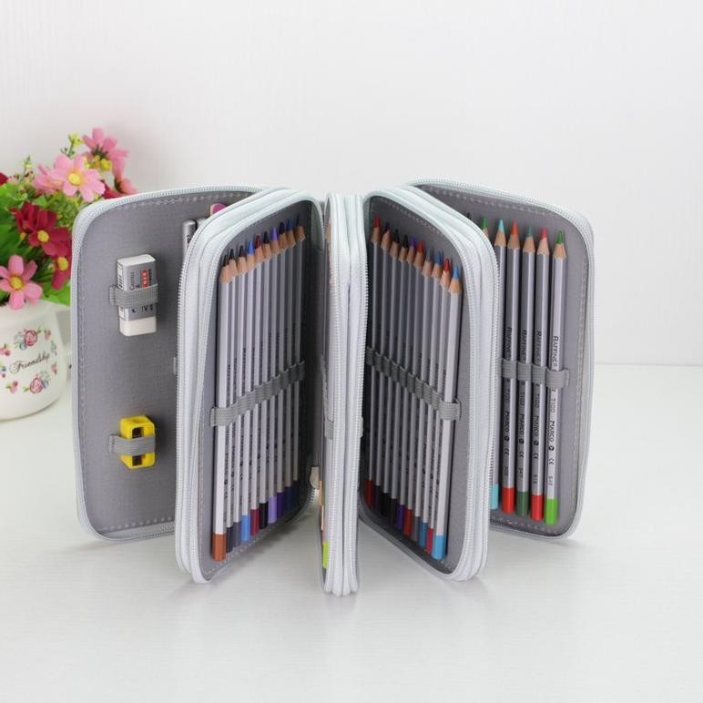

nl-8 pensil case smiggle stationary aesthetic set tempat pensil set tempat pensil set HRula Tahan Guncangan dan Tahan Jatuh 72/48/36 Pena Warna Tas Pena Tirai Kapasitas Besar Tas Alat Tulis Lukisan Tas Pensil Kotak Alat Tulis Siswa Sale