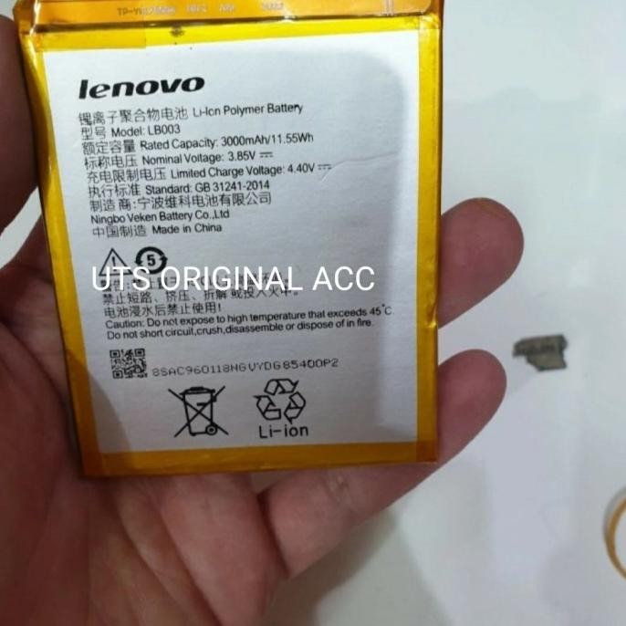 Batere Baterai Battery Batre Lenovo Lb002 K520 S5 Original Baterai
