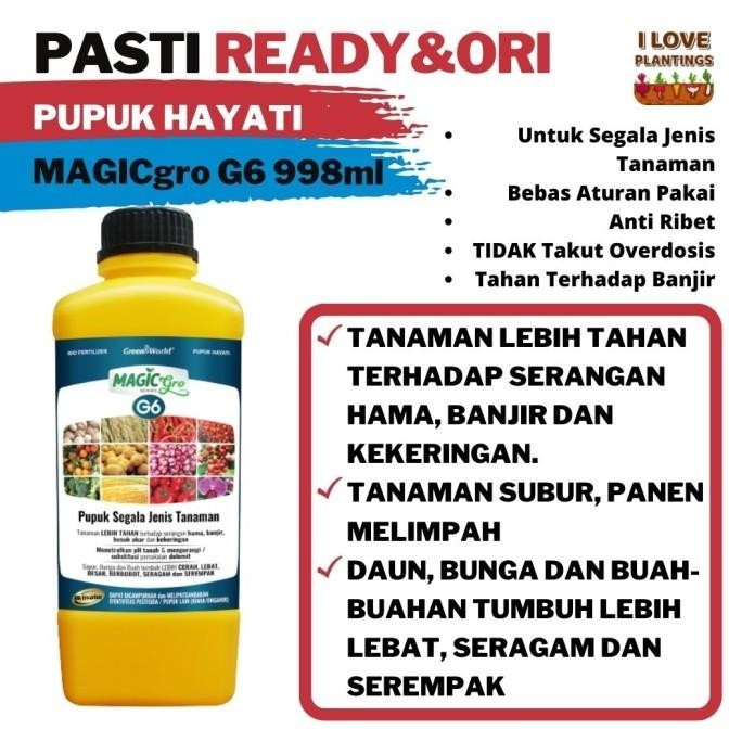 Pupuk Organik MagicGro G6 1 Liter