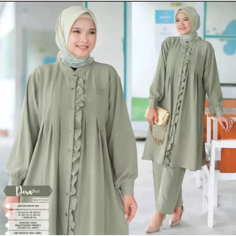 Setelan Wanita Kekinian 2024 Wanset Korean Style One Set Dewasa Terbaru Bajuwanita Satustel Kekinian