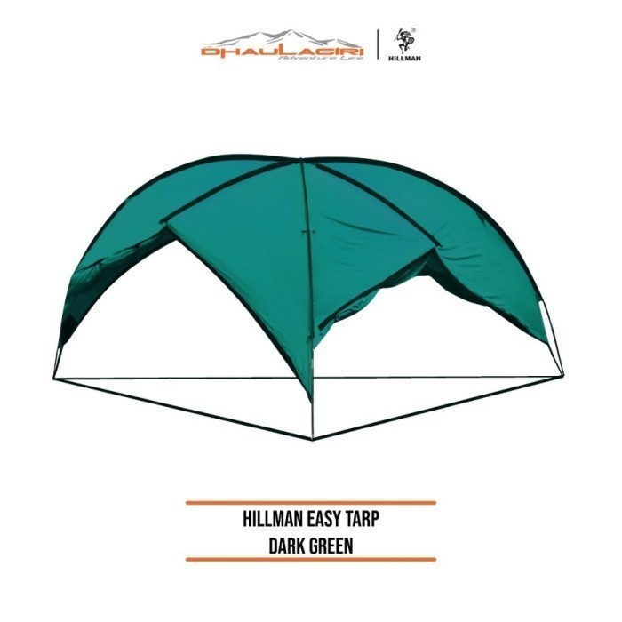 {DianShop} Tenda Camping Hillman Easy Trap Outdoor Hiking Tent Tenda Pantai Masak - Dark Green Berku