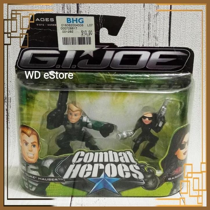 [WDE] HASBRO GI JOE COMBAT HEROES CONRAD DUKE HAUSER & BARONESS