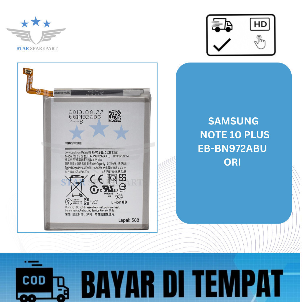 BATERAI SAMSUNG NOTE 10 PLUS / EB-BN972ABU