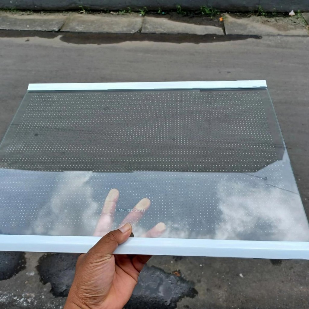 RAK KACA TEMPERED GLASS KULKAS POLYTRON 2 PINTU JUMBO ORIGINAL