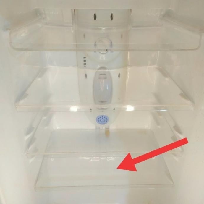 TERBARU RAK KACA TUTUP BOX SAYUR KULKAS LG EXPRESSCOOL 2 PINTU