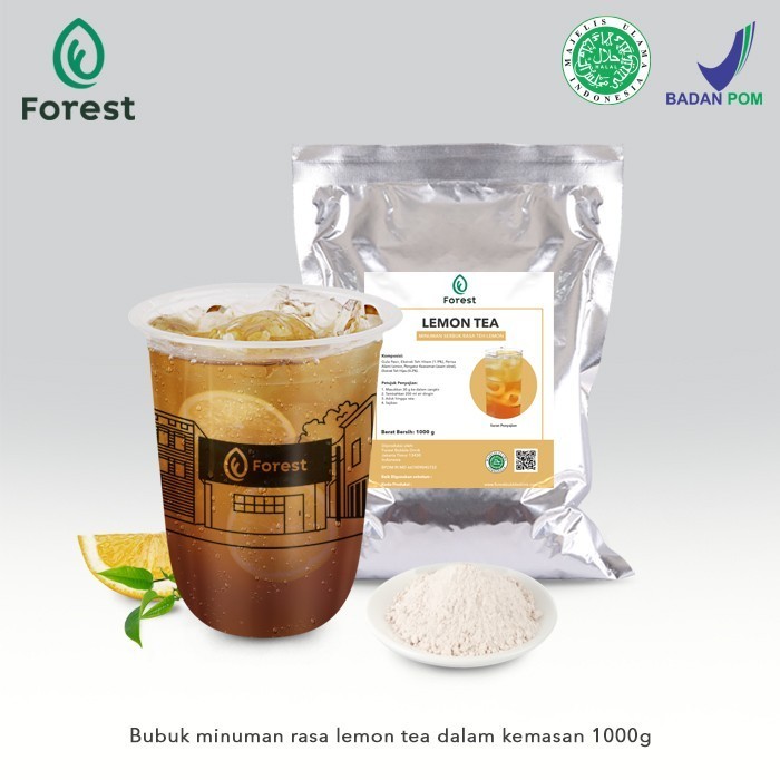 

Secrenada - Bubuk Minuman Lemon Tea Powder 1000G - Forest Bubble Drink Tc