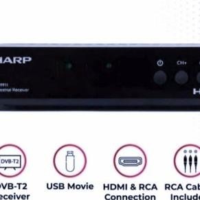 Sharp Digital Set Top Box Dvb-T2 Stb Dd001I / Stb-Dd001I - Garansi