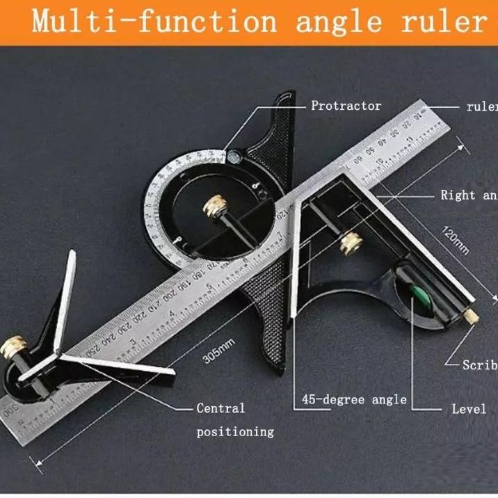 

Ggaris Siku L Waterpass Multifungsi Busur Derajat Anglebinder Protractor Square Ruler Star Sudut Keringan Ggaris Teknik Serbaguna Ggaris Tukang