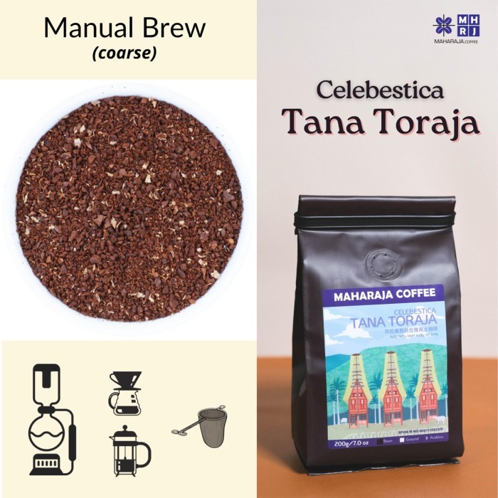 

Fresh Roast Kopi Tana Toraja Sangrai Celebestica 200G Arabica Coffee