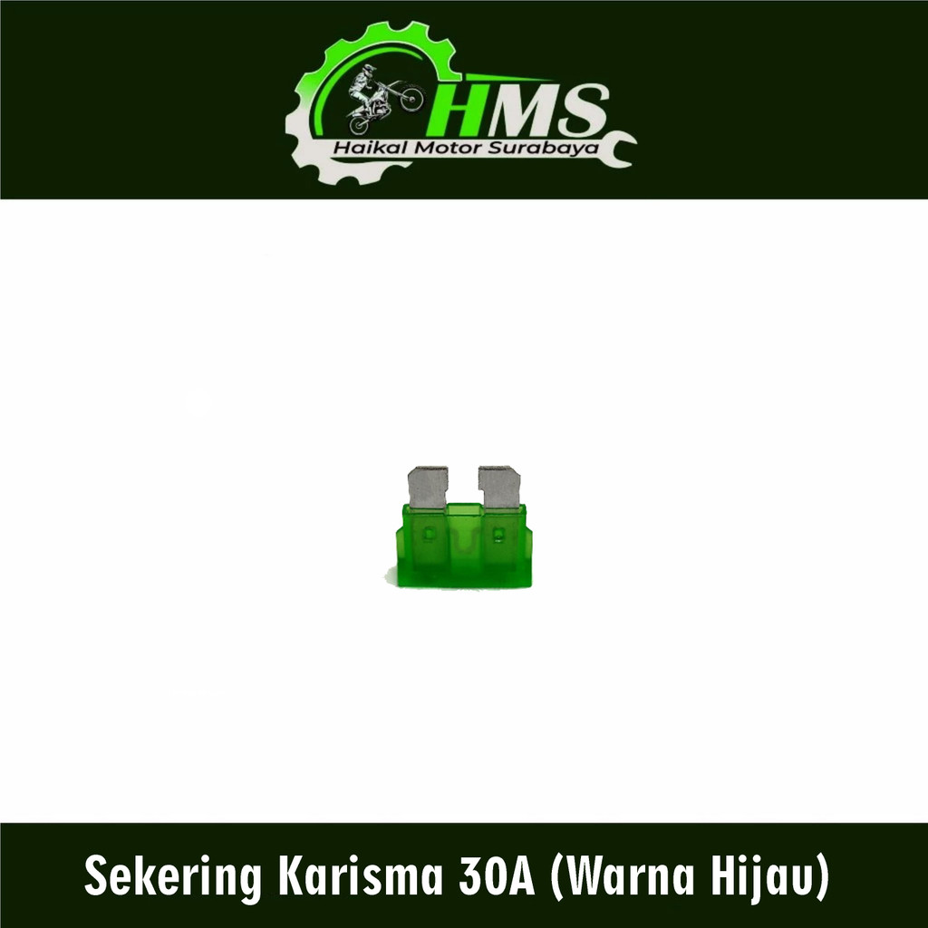 Sekering Karisma 30A (Warna Hijau) - Fuse DX Micro Fuse Mikro Sekring Tusuk Tancap Kotak Besar 30A