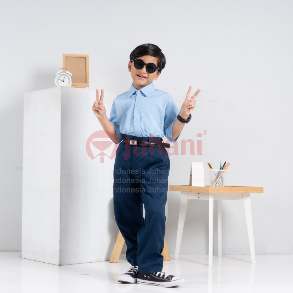 Seragam Sekolah Baru // Setelan Seragam Biru SD MI Seragam Sekolah Anak SD Biru Telur Asin Baju