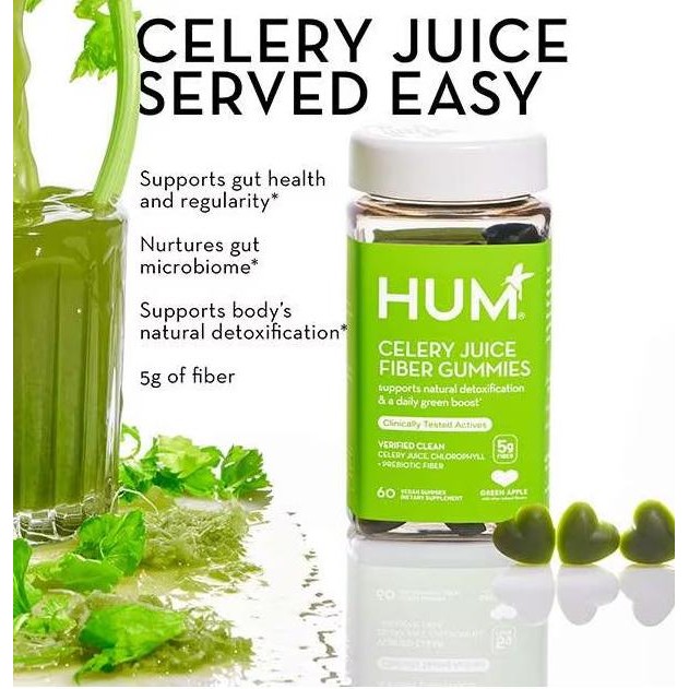 

HUM Nutrition Celery Juice Fiber Gummies prebiotic fiber Healthy Gut _ - original