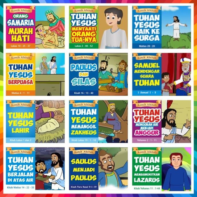 

Komik Alkitab Anak kristen sekolah minggu