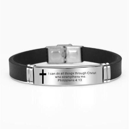 

Bible Verse Bracelet Ayat Alkitab Gelang Bangle Kristen Katolik Rohani