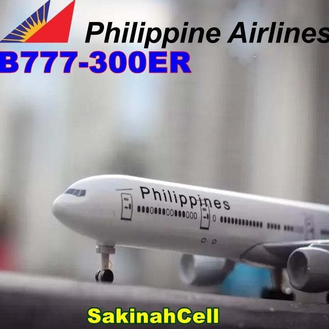 Pesawat Boeing B777-300Er Philippines Airlines Diecast Medium
