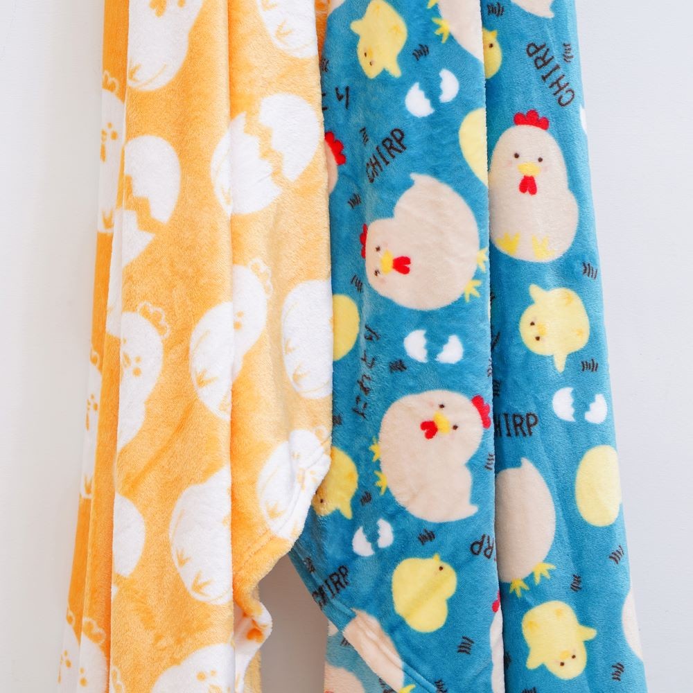 Informa Set 2 Pcs Selimut Chikin Blanket Motif Kain Penghangat Tubuh Aksesoris Tempat Tidur Bedroom