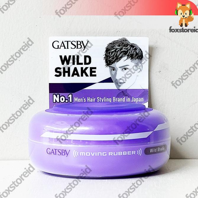 GATSBY Moving Rubber Wild Shake Ungu Wax 80gr Impor