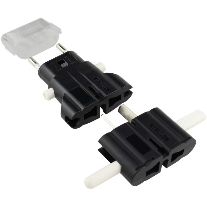 Vini Us Uk Australia Japan Travel Adaptor Robot Universal Adaptor Hitam