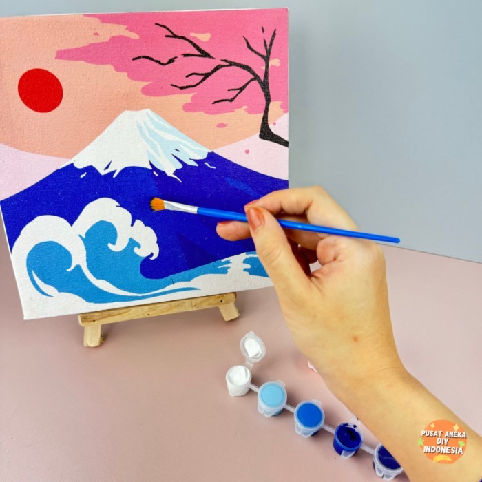 

Azalia Diy Paint By Numbers Kit 1 Set Number Canvas Board Kanvas Alat Lukis