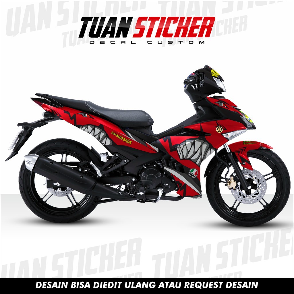 Sticker decal  jupiter mx king, Striping  jupiter mx king , Sticker new jupiter mx king shark