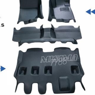 Karpet Mobil 5D / 5D Car Mats Tsubishi Pajero Motif Carbon