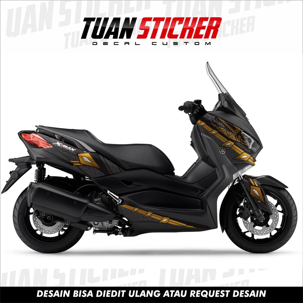 Sticker decal striping xmax, Striping xmax , Sticker xmax red black phanter